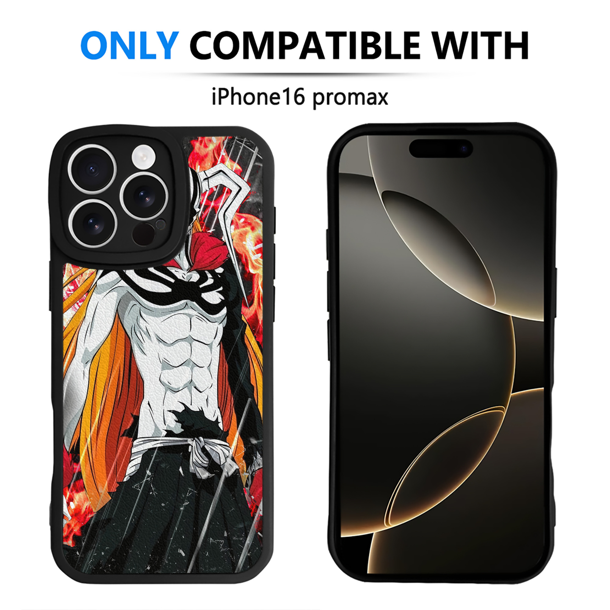 （画像用） ブリーチ BLEACH 【iPhone 16シリーズ対応】シリコンスマホケース（レザー調） 材質：シリコン